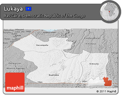 Gray Panoramic Map of Lukaya