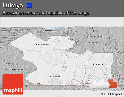 Gray Panoramic Map of Lukaya