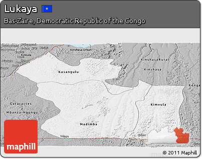 Gray Panoramic Map of Lukaya
