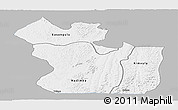 Gray Panoramic Map of Lukaya, single color outside