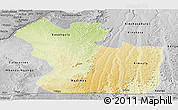 Physical Panoramic Map of Lukaya, desaturated