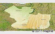 Physical Panoramic Map of Lukaya, satellite outside