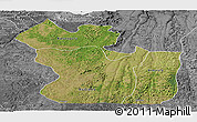 Satellite Panoramic Map of Lukaya, desaturated