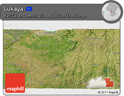 Satellite Panoramic Map of Lukaya