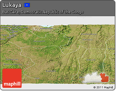 Satellite Panoramic Map of Lukaya