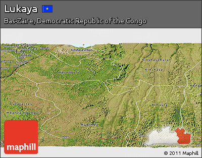 Satellite Panoramic Map of Lukaya