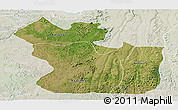 Satellite Panoramic Map of Lukaya, lighten