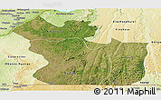 Satellite Panoramic Map of Lukaya, physical outside