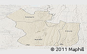 Shaded Relief Panoramic Map of Lukaya, lighten