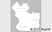 Gray Simple Map of Lukaya, cropped outside