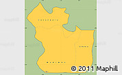 Savanna Style Simple Map of Lukaya, cropped outside