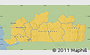 Savanna Style Map of Bas-Zaire, single color outside