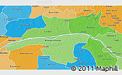 Political Shades 3D Map of Mongala