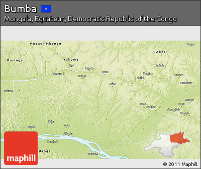 Physical 3D Map of Bumba
