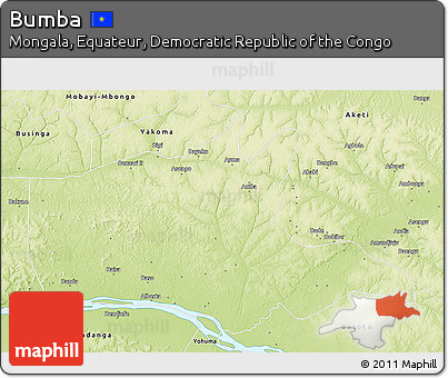 Physical 3D Map of Bumba
