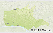 Physical 3D Map of Bumba, lighten