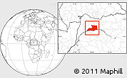 Blank Location Map of Lisala