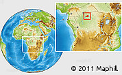 Physical Location Map of Lisala, within the entire country