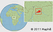 Savanna Style Location Map of Lisala