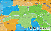 Political Shades Map of Mongala