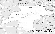 Silver Style Simple Map of Mongala