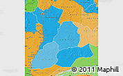 Political Shades Map of Sud-Ubangi