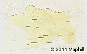Physical 3D Map of Ango, lighten