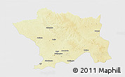 Physical 3D Map of Ango, single color outside