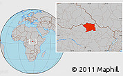 Gray Location Map of Ango