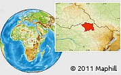 Physical Location Map of Ango