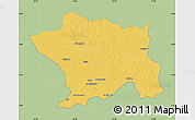 Savanna Style Map of Ango, single color outside