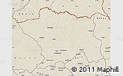 Shaded Relief Map of Ango