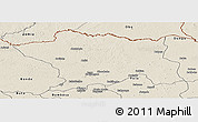Shaded Relief Panoramic Map of Ango