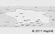 Silver Style Panoramic Map of Ango
