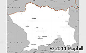 Gray Simple Map of Ango