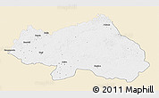 Classic Style 3D Map of Bondo, single color outside