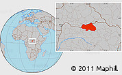 Gray Location Map of Bondo