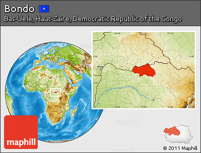 Physical Location Map of Bondo