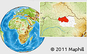 Physical Location Map of Bondo, highlighted parent region