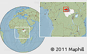 Savanna Style Location Map of Bondo, highlighted parent region, highlighted grandparent region, within the entire country, hill shading
