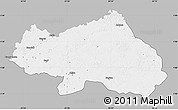 Gray Map of Bondo, single color outside