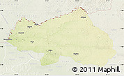 Physical Map of Bondo, lighten