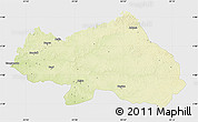 Physical Map of Bondo, single color outside