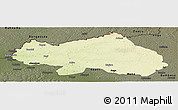 Physical Panoramic Map of Bondo, darken