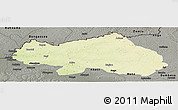 Physical Panoramic Map of Bondo, darken, semi-desaturated