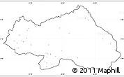 Blank Simple Map of Bondo, cropped outside, no labels