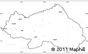 Blank Simple Map of Bondo, cropped outside
