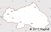 Classic Style Simple Map of Bondo, cropped outside