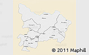 Classic Style 3D Map of Haut-Uele, single color outside