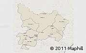 Shaded Relief 3D Map of Haut-Uele, lighten